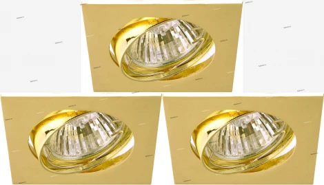 Встраиваемый точечный светильник Arte Lamp Quadratisch A2118PL-3GO