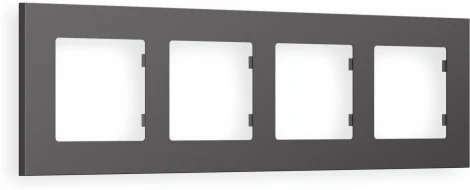 Рамка Ambrella Volt ALFA Qubi (Антрацит серый) 4-ая AF250654