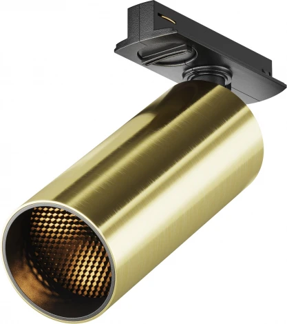 Трековый светильник однофазный 220V Maytoni Focus LED TR021-1-12W3K-W-BBS (круглые)