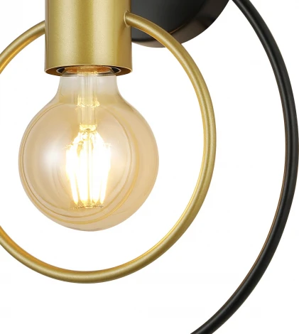 Бра Escada Interval 1162/1A 1x40Вт E27, металл, черный/золото (220V)