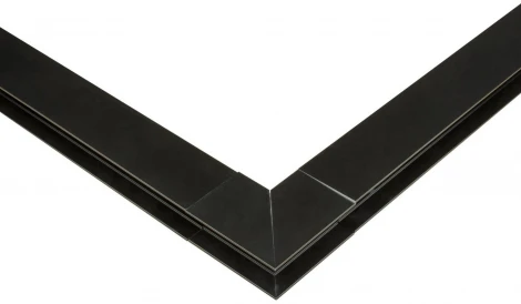 Коннектор для накладных магнитных шинопроводов, 35мм. угловой, вертикальный. UBX-MS22/35 BLACK