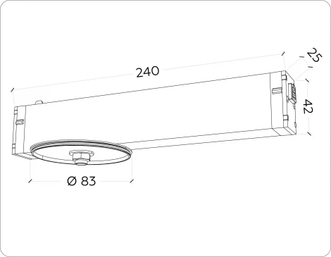 Трековое крепление Ambrella DIY SPOT A2541 (220V)