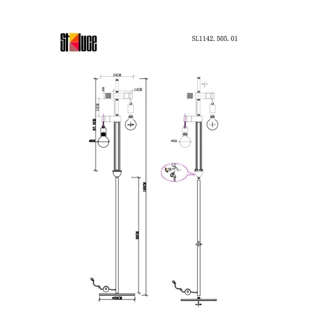 Торшер Evoluce Bagetti SL1142.505.01 (220V)