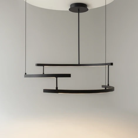 Подвесной светильник Maytoni Line MOD016PL-L52BK (LED, 220V, на тросе)