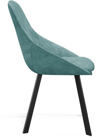 Стул DikLine 246 поворотный, AM8 серо-зеленый, ножки черные арт.00-00077991