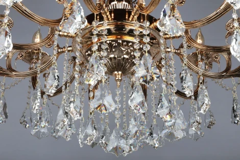 Подвесная люстра Omnilux Grosseto OML-77723-12 (220V, на цепи, подсвечник, свеча)