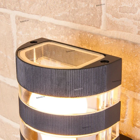 Настенный светильник уличный Elektrostandard Ignis 1443 TECHNO черный (220V, IP54)