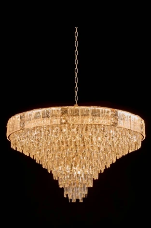 Подвесная люстра Fluorite Delight FL1058-27P (220V, хрусталь, на цепи)