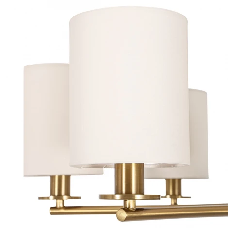 Подвесная люстра Lumion Eclate 8412/6 латунь/белый, металл/текстиль Е14 6*40W 220V