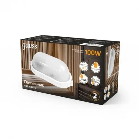 Настенно-потолочный светильник Gauss НБП 926602201 (IP54)