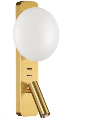 Настенный светильник для чтения со спотом Odeon Light Albergo 7050/5WL металл/металл бронза IP20 LED 1*5W (220V, выключатель)