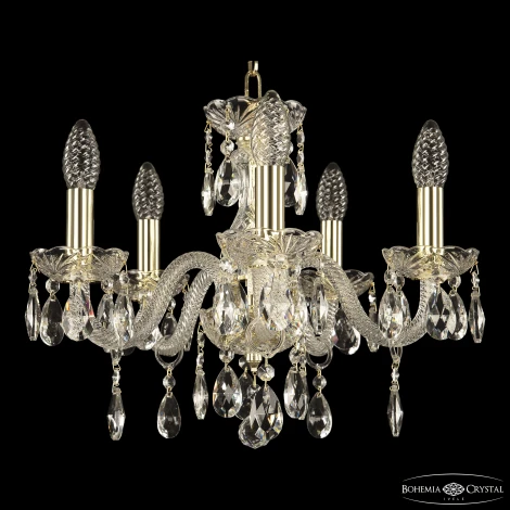 Подвесная люстра Bohemia 117 117/5/141 G (220V, подвески, на цепи, подсвечник, свеча)