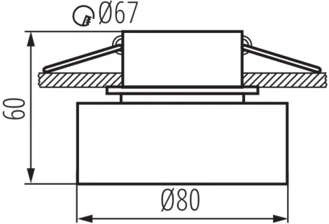 Встраиваемый точечный светильник без цоколя Kanlux GOVIK 29235 (12V, круглые)