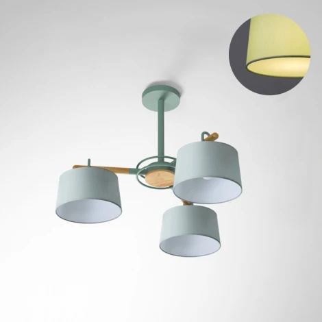 Потолочная люстра на штанге Even 3 Olive By ImperiumLoft Even01 (220V)