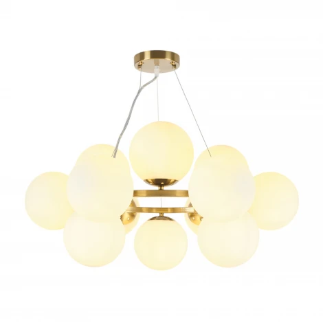 Подвесная люстра MyFar Aerton MR2943-12P (220V, на тросе, шарики)