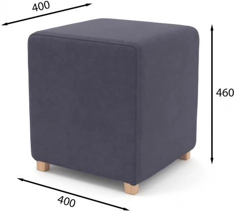 Пуф Arsko Мозли 1 фиолетовый велюр