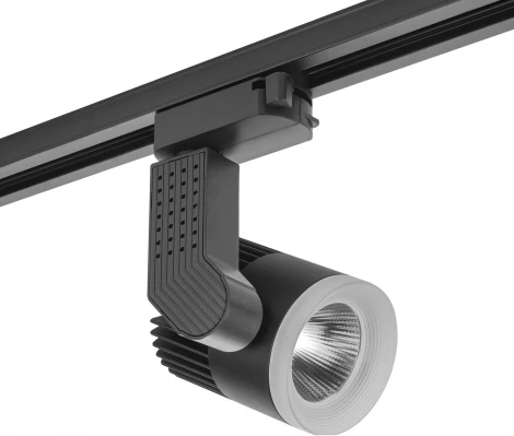 Однофазный трековый светильник светодиодный AM Group TRACK AM333 12W BK 4000K (220V)