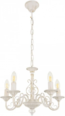 Подвесная люстра Arte Milano AM342620 342620/5 WT+G (220V, на цепи, подсвечник, свеча)