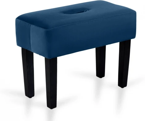 Табурет мягкий Handy ОГОГО (арт.670577), (Велюр,Экокожа/Синий)