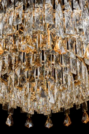 Подвесная люстра Fluorite The Empress FL1061-14P (220V, хрусталь, на цепи, круглые)