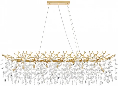 Подвесная люстра хрустальная Arte Milano Milano-2 23210.1500.16.G9.B GD (220V, на тросе)