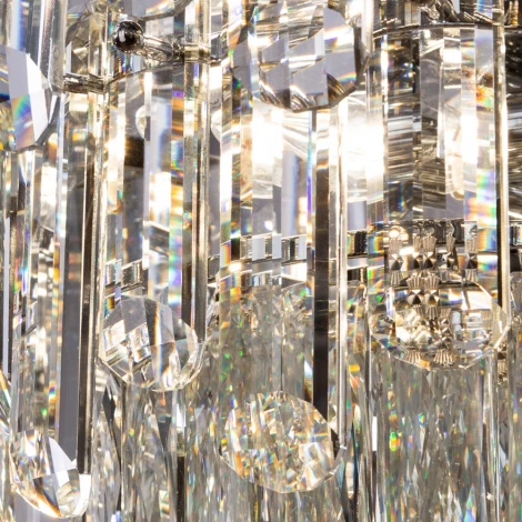 Подвесная люстра каскадная Divinare Bellatrix 3510/02 LM-11 (220V, хрусталь, на тросе)