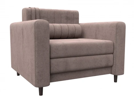 Кресло Лига-070 (ЛДСП,Брус,Фанера/Дерево/Велюр/Бежевый) Лига Диванов 132552