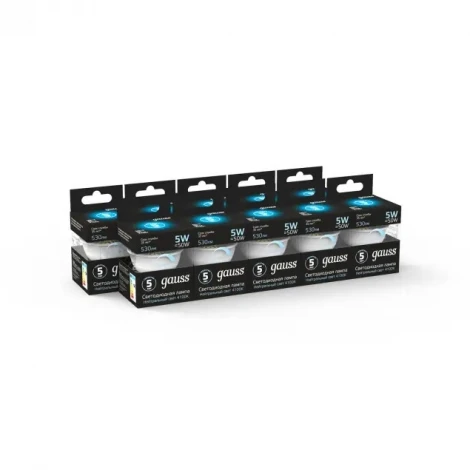 Лампочка светодиодная GU10 5 Вт 530 lm 4100K нейтральное белое свечение Gauss 101506205