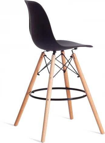 Стул барный Cindy Bar Chair (mod. 80-1) (Дерево бук,Металл,Пластик /Черный)