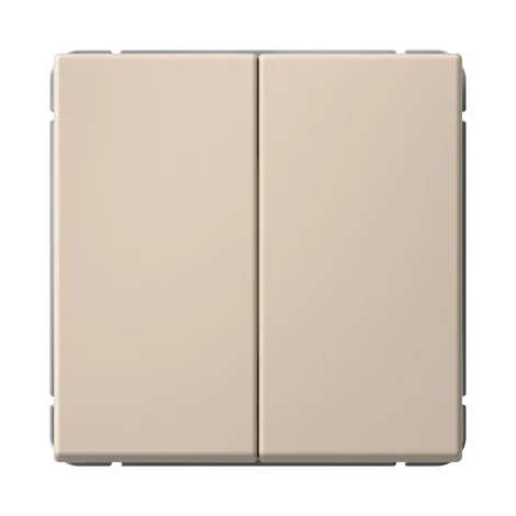 Выключатель двухклавишный (песочный) Systeme Electric GAL001251S
