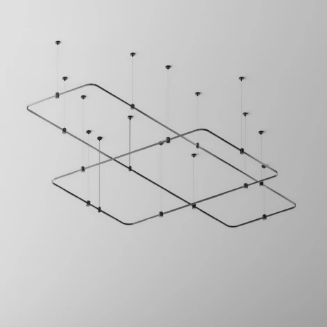 Радиусный коннектор для шинопровода Flarity черный Maytoni Accessories for tracks Flarity TRX154-RC80-B (24V)