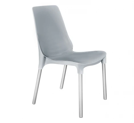 Стул Sheffilton SHT-S75 серый/хром лак 6310470516