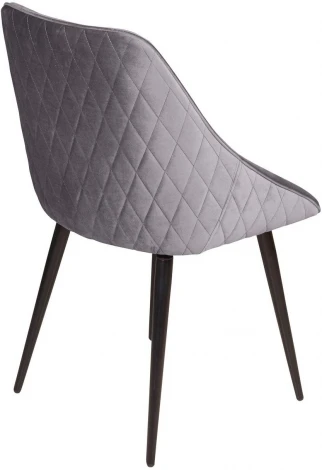 Стул Neo ромб, поворотный на 90 градусов, функция возврата, антишум, бархат серый 27/опора конус Top Concept арт.22055