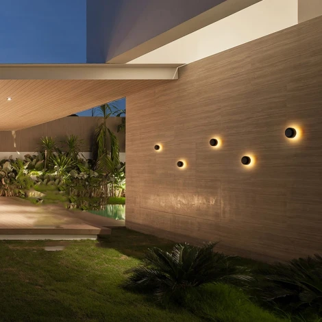 Настенный уличный светильник Poin ImperiumLoft Point01 (LED, 220V, круглые, IP44)