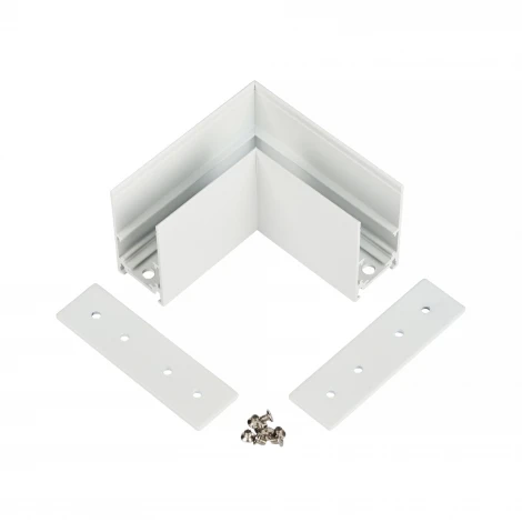 Коннектор соединитель угловой для накладного шинопровода 48V MyFar Accessories for MagLine 23 MT0201-CL-W