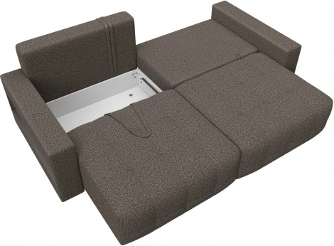 Диван прямой с полками Лига-053 НПБ Лига Диванов (Велюр) арт.128905