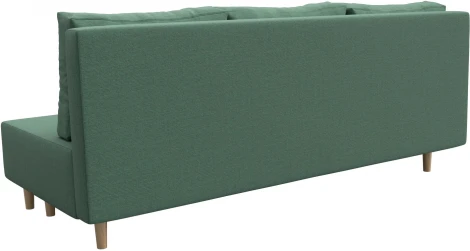 Диван прямой Лига-033 (Зеленый/Рогожка) Лига Диванов арт.124196