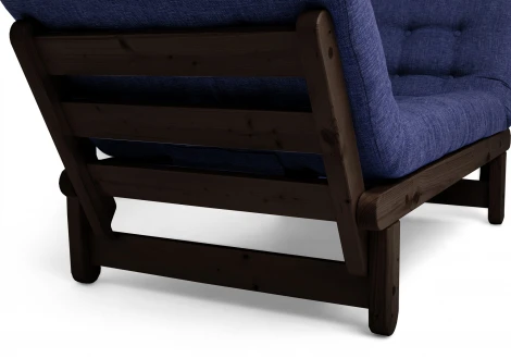 Кушетка Arsko Сламбер венге синяя клетка рогожка