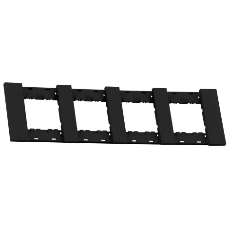 Рамка 4-ая черный матовый Meiton AA4802M4AG