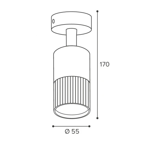 Спот Wolta WSL-GU10/18BW-2 под лампу GU10 Черный / белый DUO