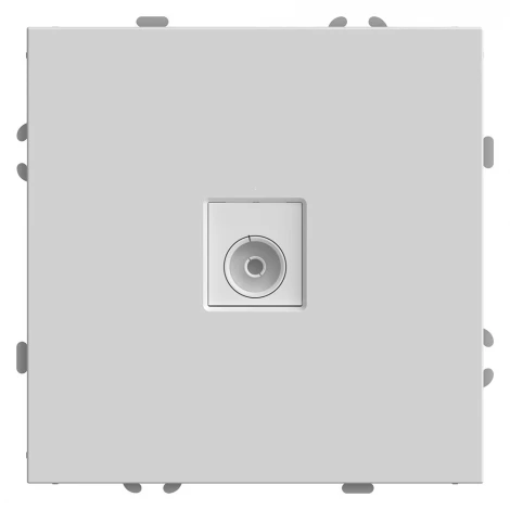 ТВ-розетка (белый фарфор, soft touch) Stekker Эмили 49875