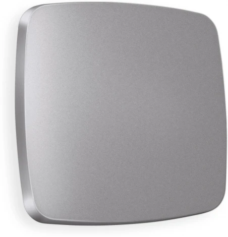 Лицевая панель Ambrella Volt OMEGA (Сталь матовый) для 1-клавишных выключателей QUANT OP5010