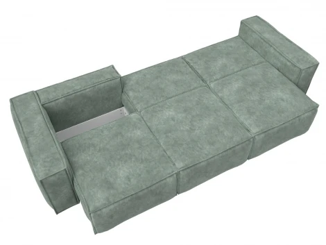 Диван прямой Лига-081 НПБ Лонг (ДСП/Пластик/Велюр/Зеленый) Лига Диванов 130139