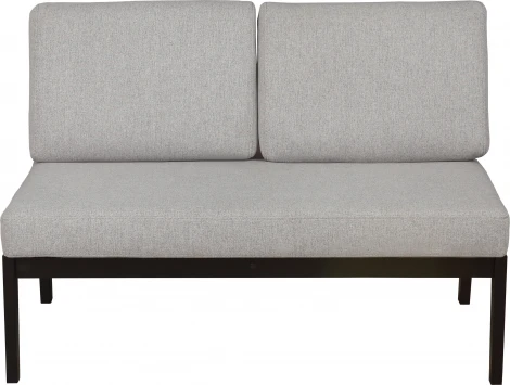 Диван-скамья Массив мягкая ткань серый, каркас венге Mebelik арт.007550