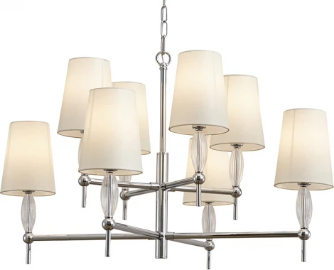 Подвесная люстра Newport 4370 4378/C chrome (220V, на цепи)