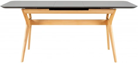 Стол R-Home раскл. Нарвик Glass 140-180 Automatic Natur/Dark matte Glass