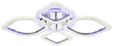 Потолочная люстра Ambrella Acrylica FA5148 (регулировка яркости, LED, 220V, пульт управления, цветы)