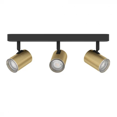 Спот Eglo Consuma 1 300585 3X5W(GU10) сталь, черный, латунь состаренный