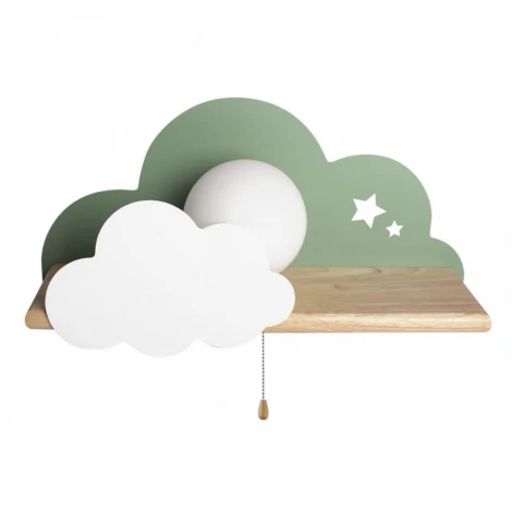 Настенный светильник Loft It Axel 10134 Green (для детской, 220V, выключатель, шар)