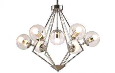 Подвесная люстра Crystal Lux Fabricio SP7 CHROME/TRANSPARENTE